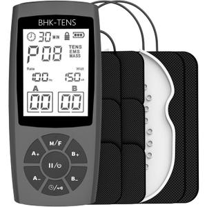 TENS Unit Muscle Stimulator for Pain Relief Therapy, 22 Modes EMS TENS Machine, Electronic Muscle Relaxer for Shoulder Pain Relief, Back Pain, Shoulder Neck Pain Relief (Black)