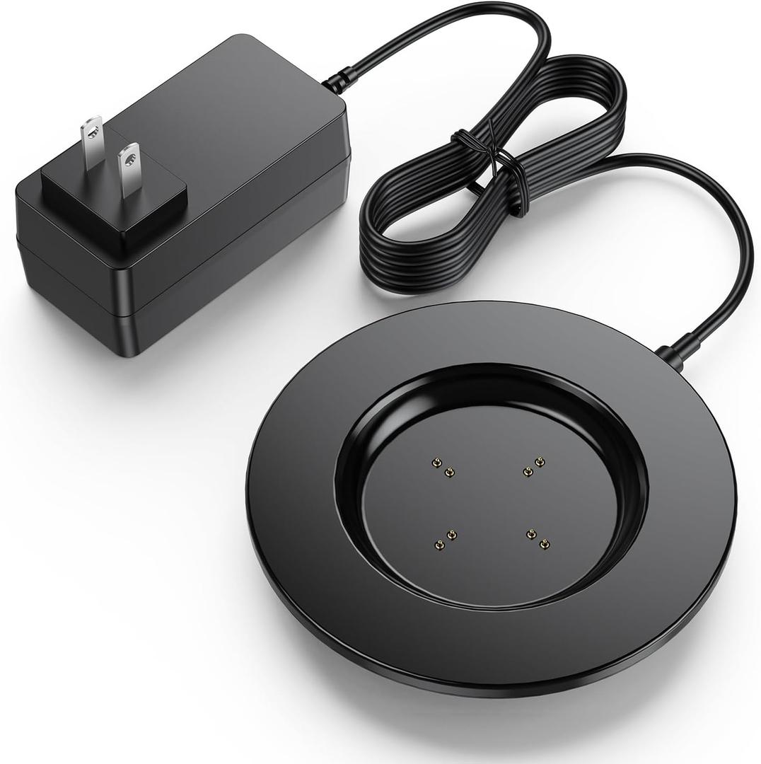 Charging Coaster 2 Compatible with Emb BER Temperature Control Smart Mug 2 and 1 - Mug Power Cord - Charger Dock Base for Wireless Warmer Cup Accessories - Black