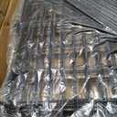 15 Panels No Dig Fence with Gate, 32 in(H) X 36 ft(L) Garden Decorative Fence Animal Barrier for Dogs, Rustproof Metal Garden Edging Border for Outdoor, Yard, Patio, Black