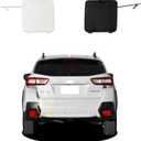 Car Rear Bumper Tow Hook Cover Compatible with Subaru Crosstrek 2018 2019 2020 2021 2022 2023 Trailer Cover Cap 57731FL570NN Small Lid Towing Eye Cap White Left Diver Side