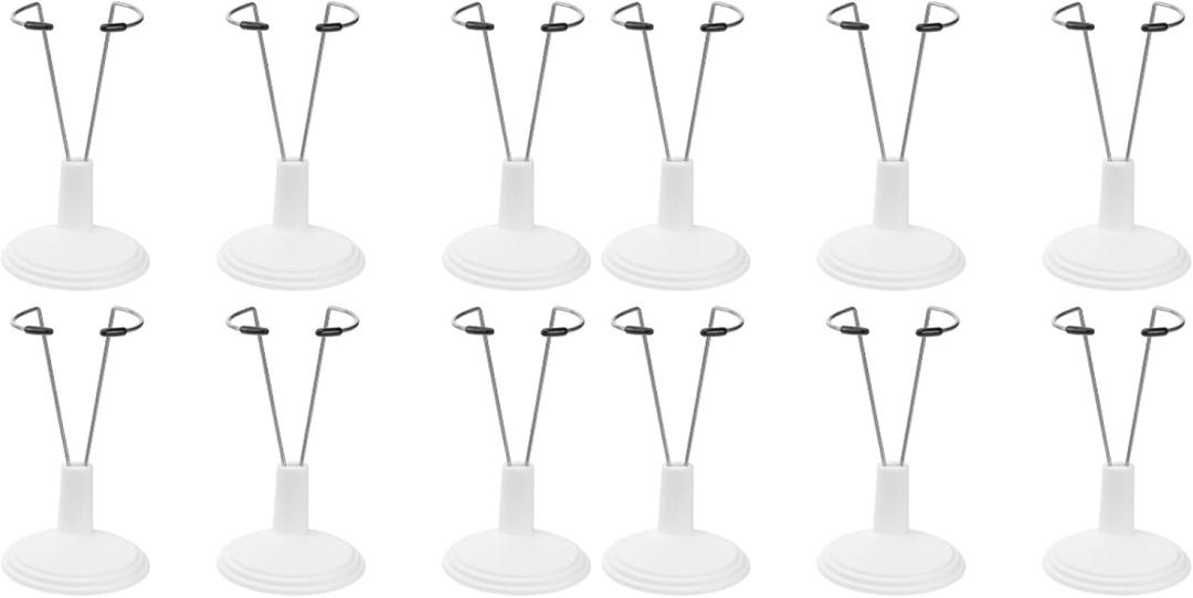 Toyvian 12 Pcs Doll Stands doll display stand teddy holder Display Holder