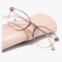 miyya Blue Light Blocking Glasses Women, Fashion Round Transparent Anti Blue Light Glasses with Anti Eyestrain & UV Glare