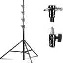 Kate Heavy Duty Light Stand Tripod - 15.7ft Air Cushioned Aluminum Alloy Lighting Stand with Tripod, 2 Sandbags & 1/4"-3/8" Adapter, 9.46lb Load for Studio/Indoor/Outdoor Video Photography