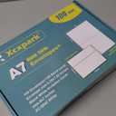 Blank White Cards,100 Qty 5.25 x 7.25 inches Printable A7 Envelopes & 100 Qty Folded Cards, DIY Greeting Cards for Invitations, Birthday, Photos, Documents, Wedding