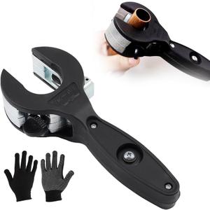 Ratcheting Tubing Cutter, Tubing Cutter 1/4" To 7/8", 2 in 1 Close Quarters Tube Compact Cutter, Ratcheting Pvc Cutter for Cutting Pvc, Ppr, And Plastic Hoses, Ratcheting Tube Cutter (5/16" to 1-1/8")