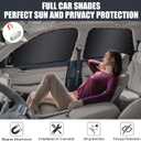 ZATOOTO Side Window Sun Shade - 4 Pack Car Window Covers 99% UV Light Block Car Curtains Magnetic Side Window Sun Shade Keeps Cooler for Breastfeeding, Taking a nap, Changing Clothes, Camping