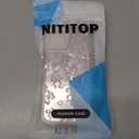 3 x NITITOP Compatible with iPhone 11 Case Cute Mirror Bow Love Heart Pattern for Women Girls Ribbon Design Shockproof Silver Protective Phone Cover - Light Pink Bow