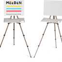 MEEDEN Plein Air Easel for Painting: Adjustable Travel Watercolor Easel Stand for Adults- Collapsible Portable Tripod for Artists