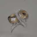 IOVOIMMSL 2PCS Small Cute Messy Bun Hair Piece for Thin Hair Women Mini Synthetic Curly Bun Scrunchies Updo Hairpieces Sandy Blonde