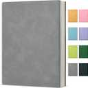 Journal Notebook for Women Men, College Ruled Notebook for Work School Writing Note Taking Journaling, Gray