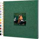 Scrapbook Photo Album Linen Cover, 10 x 10 Inch Hardcover Kraft White Pages Memory Book, for Travel Wedding Guest Book Christmas Baby Shower (20 Sheets/ 40 Pages,Darkgreen)