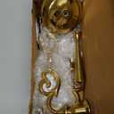 Rely+ 3 Arm Gold Candelabra Candles Holder Halloween Decor Candlestick Holders Thanksgiving Gifts