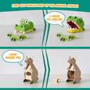 BONNYCO 3D Puzzles for Kids Toys Jungle Animals Pack 8. 3D Puzzle Jigsaw 6-8 9-13, Educational Girl and Boy Toys. Gifts for Kids Activity, Birthday Gifts for Boys. Rompecabezas 3-D Foam, Christmas