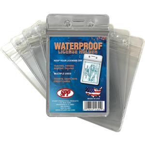 10 Pack, Waterproof, License, Card Holder, Zipped Opening, Made in USA