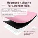 Large 44x35 Inches Magnetic Wall Decal for Kids Upgraded Strong Adhesive, Thickened Iron Layer, Self-Adhesive Magnetic Chalkboard for Wall, Wallpaper for Home Decor & Kids Playroom (Pink)