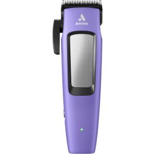 Andis Easy Clip Adjustable Blade Cordless II Dog Clipper, 10 Piece Kit, Lithium-Ion Battery, Purple, 560017