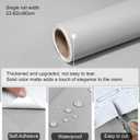 Grey Peel and Stick Wallpaper Solid Grey Contact Paper A Set of 23.6"x236" Matte Self Adhesive Waterproof Vinyl Roll for Wall Coverings,Cabinets,Countertops,Bedroom,Kitchen