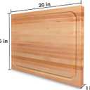 CONSDAN Hard Maple Wood Cutting Board for Kitchen, USA Grown Hardwood, 20 x 15, with Invisible Inner Handle, Prefinished with Food-Grade Oil, Suitable for Kitchen Edge Grain, 1" Thick