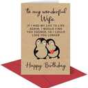 SET OF 3, Romantic Birthday Card for Wife, Sweet Card for Wife Birthday, Birthday Gift for Her, If I Had My Life To Live Again, I Would Find You Sooner, So I Could Love You Longer