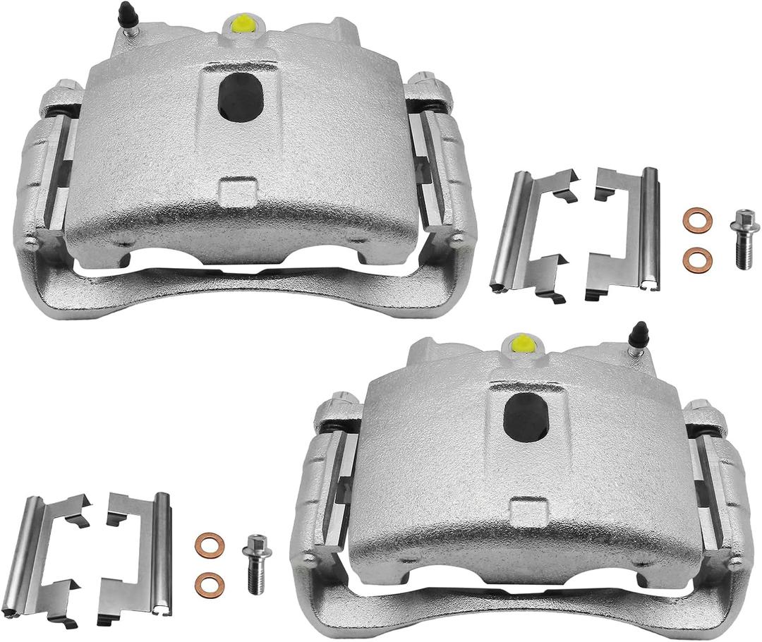 Front Disc Brake Caliper Compatible with Cadillac, Chevy, GMC and Hummer Models - Silverado, Express, Suburban, Sierra, Savana, Yukon, DTS, DeVille, H2, Assembly with Bracket 18-B4731 18-B4730