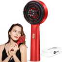 3 in 1 Hair Oil Applicator,Head Massager Scalp,Scalp Massager Hair Growth,Electric Scalp Massager Brush,Ipx7 Waterproof,Hair Scrubber Scalp Massage Tool for Home and Travel Use,Gift,Red