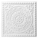 Art3d 12-Pack Barque Decorative Drop Ceiling Tiles, 2 x 2 ft, White, 24"x24"