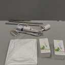 chiphy Floor Lamp, Dimmable 39" (XS) Tall Standing Lamp, 3 Levels Adjustable Brightness 12Wx2 LED Bulbs, Column Floor Light w/White Fabric Shade, Home Decor for Living Room, Bedroom, Kids Room