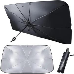 helloleiboo Car Windshield Sun Shade UV Rays and Heat Sun Visor Protector Foldable Reflector Windshields Umbrella (53 * 25 inches)
