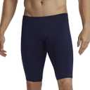 TYR Men's Durafast Elite Solid Jammer Swimsuit (34, Navy/Logo)