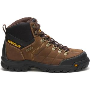 CAT Mens Threshold Waterproof Steel Toe Work Boot (12, Real Brown)