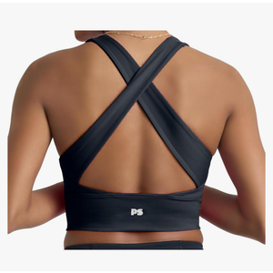 POPSUGAR Long Line Sports Bra Women, Workout Crop Tops for Women Longline Criss Cross Gym Yoga Tops with Built in Bra
XS