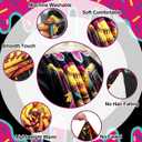 Tegeme Softball Drip Ice Cream Blanket Softball Drip Ice Cream Throw Blanket Warm Ultra Soft Flannel Blankets for Bed Travel Sofa Living Room Decoration Gifts, 50" x 40", Black
