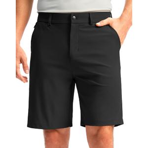 Soothfeel Men's Golf Shorts with 5 Pockets Stretch Lightweight Quick Dry 9 Inch Flat Front Casual Work Dress Shorts for Men (M)