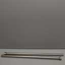 Lwiiom Brushed Nickel Curtain Rods for Windows 28 to 48 Inch, Adjustable Drapery Rods with Aluminum End Cap and Full Surround Brackets, 1-Inch Window Curtain Rod for Wall and Ceiling Mount