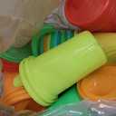 The First Years Take & Toss Spill Proof Sippy Cups - Rainbow Party Pack - Reusable Toddler Cups - Kids Cups and Snap On Lids for Ages 9 Months and Up - 20 Count