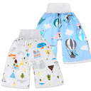 2 Packs Waterproof Diaper Pants Potty Training Cloth Diaper Pants for Baby Boy and Girl Night Time 