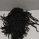 HANNE Short Dreadlock Wigs for Black Women and Men Afro Crochet Twist Braided Faux Locs Wig for African Americans Curly Braiding Full Wigs (Black Wig)
