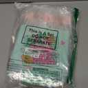 Zhanmai 24 Pcs Pink Christmas Gift Bags with Handles Clear Xmas Holiday Party Favor Bags Bulk 4 Styles Nutcracker Gingerbread for Holiday Presents Wrapping Treat Favors Supplies, 8 x 8 x 3.15 Inch