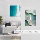 Beach Waves Ocean Surfing Hoverboard Painting Print Decorative Light Switch Cover 1 Gang Single Toggle Device Electrical Faceplate Switchplates Decorator Outlet Wall Plate for Bedroom Living Room