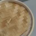 Prime Home Direct Bamboo Steamer Basket 8-Inch | 2-Tier Steamer for Cooking | 50 Liners | Small Instant Steaming Cookware Asian Food, Bao Buns, Chinese, Dim Sum, Dumpling, Rice, Vegetable Steam Pot