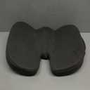 Memory Foam Seat Chair Cushion for Relieves Back Sciatica Pain Tailbone Pain Coccyx Degenerating Disc Orthopedic Osteoarthritis Prostate Cushion Low Back Pain Cushion Hip Shaping (Dark Gray)