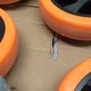 W B D WEIBIDA 5 inch Caster Wheel for Cart, 360 Degree Heavy Duty Top Plate Casters Set of 4 Industrial Casters with Brake Polyurethane Wheels for Cart, Trolleys, Furniture, Equipment
