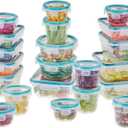 Snapware Plastic Total Solution (21-Pack) Large Food Storage Containers Set, Meal Prep Containers with Plastic BPA-Free Lids & 4 Locking Tabs, Microwave, Dishwasher, and Freezer Safe