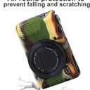 Yisau G7X / G7X Mark II Camera Silicone Case, Ultra Thin Lightweight Rubber Soft Silicone Case Bag Cover for Canon PowerShot G7X / G7X Mark II with Microfiber Cloth - ArmyGreen