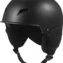 Compatible for Snow Helmet with Detachable Earmuff Snowboard with Goggle Fixed Strap Safety Skiing Sports Men Women