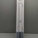 28" Tall Retractable Dog Gate, 80" Wide Reinforced Retractable Baby Gates with Support Rods, Walk Through Baby Gate Easy Step-Over Short Pet Gate Small Dog Gate, Puppy Gates for Doorways/Stairs, White