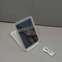 FUNTOUCH Rechargeable Travel Makeup Mirror with 72 Led Lights, Portable Lighted Beauty Mirror, 3 Color Lighting, Dimmable Touch Screen, Tabletop LED Folding Cosmetic Vanity Mirror (White)