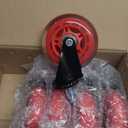 RidRed Gaming Chair Wheels - Heavy-Duty Office Chair Wheels - Replacement Rubber Casters- Universal Fit 3 Inch Chair Casters, Noise Free, Fits 98% Chair, for All Floor (Red)