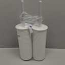 Superio Decorative Plastic Toilet Bowl Brush and Holder Set, Cleaner Scrubber for Bathroom (2, White)