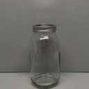 GLING [1 Count 64 oz. Wide-Mouth Glass Mason Jars with Metal Airtight Lids and Bands 2 Quart Large For Preserving, & Meal Prep
